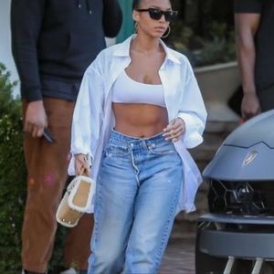 THE CURVE LOVE ASYMMETRIC DAD HIGH RISE JEANS